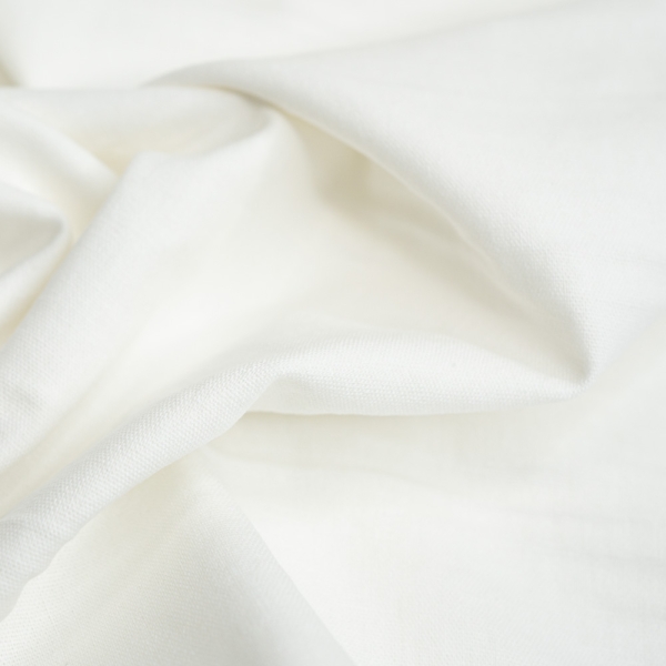 Leinen Baumwolle weiß