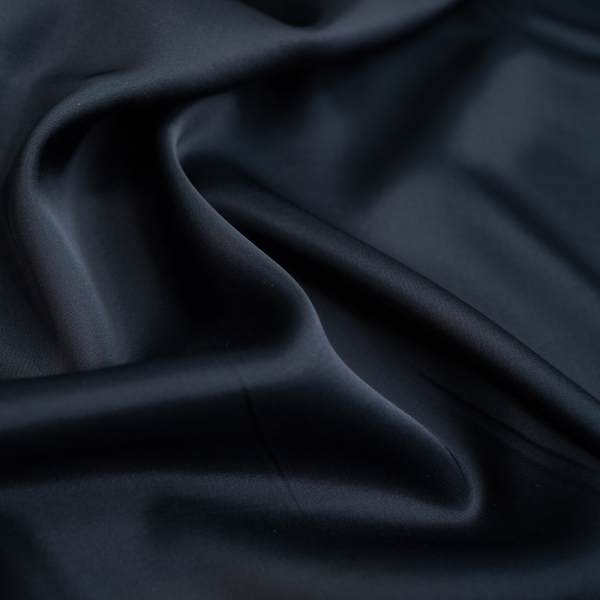 Festtags Viskosesatin dark navy