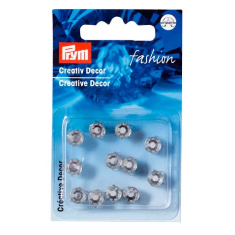 Prym Strasssteine silberfarbig 7mm