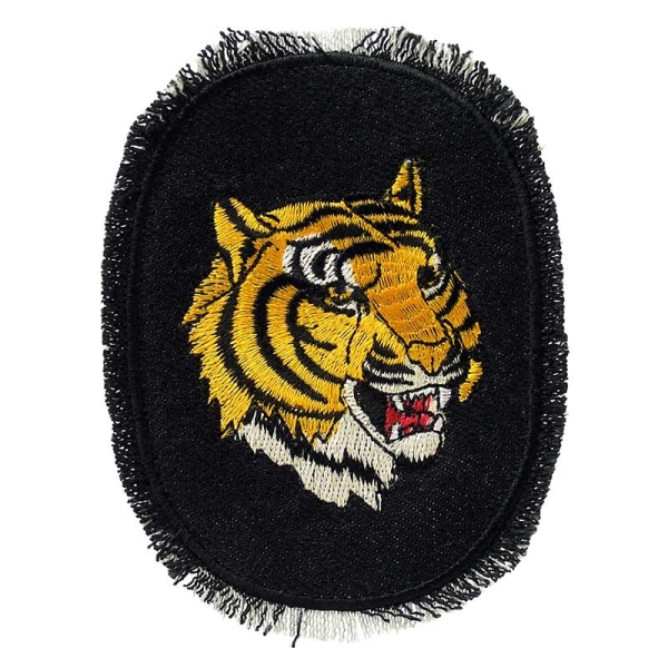 Applikation Jeansflick Tiger schwarz