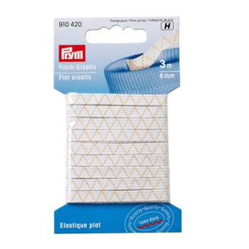 Prym 3 Meter Flach-Elastic Gummiband 6mm