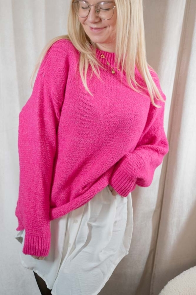 Turtleneck Pullover Tilda fuchisa
