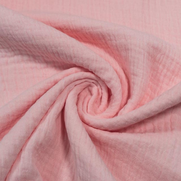 Bio-Musselin Double pastellrosa