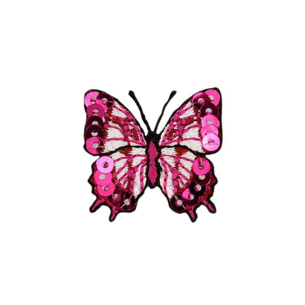 Applikation Schmetterling pink