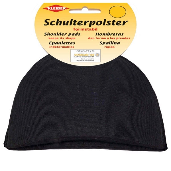Kleiber Schulterpolster Halbmond schwarz