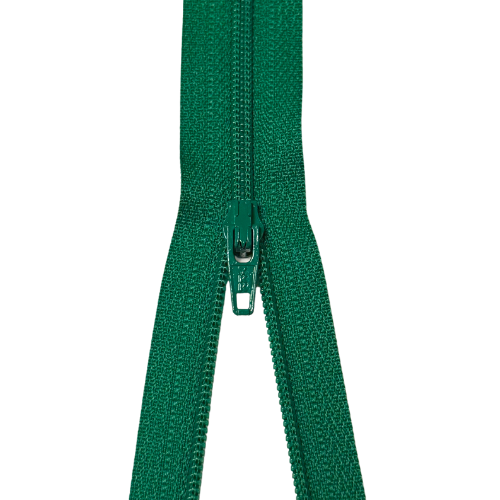 YKK nicht teilbarer Reißverschluss kleine Spirale grün
