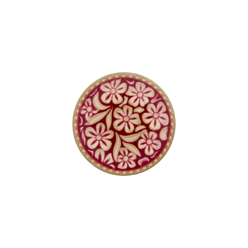 Prym Metallknopf Flower 23mm bordeaux