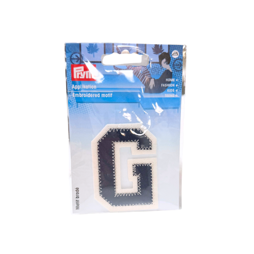 Applikation Buchstabe G navy