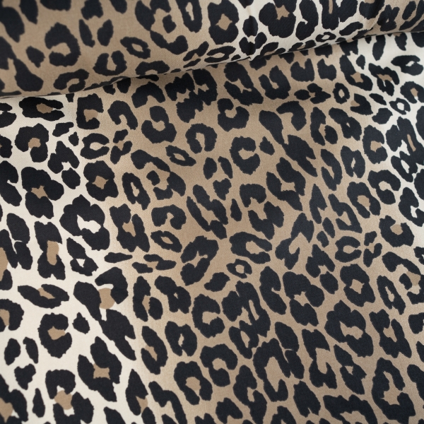 Baumwolltwill Stretch Leo beige