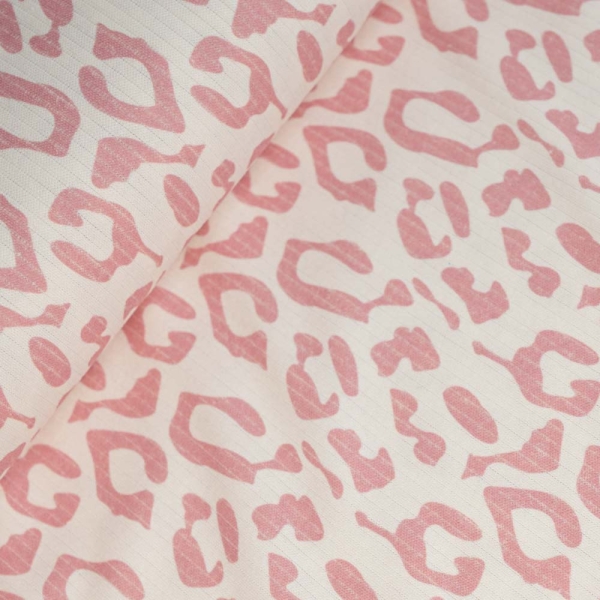 Ripp Baumwolljersey Leo altrosa