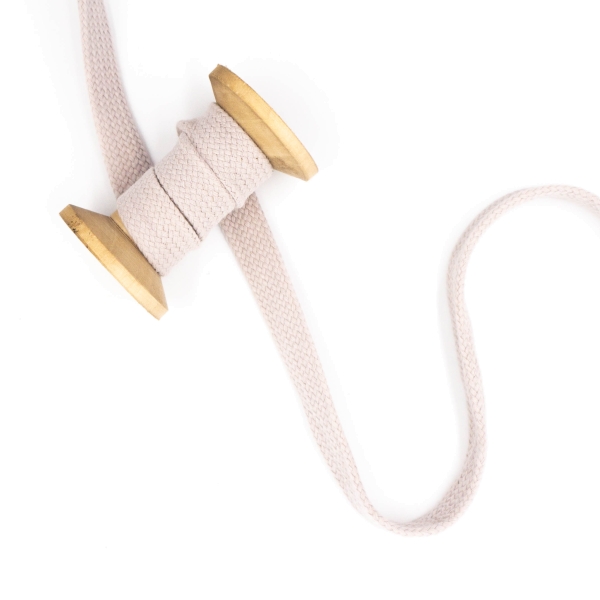 Flachkordel 20mm - Hoodie Kordel beige