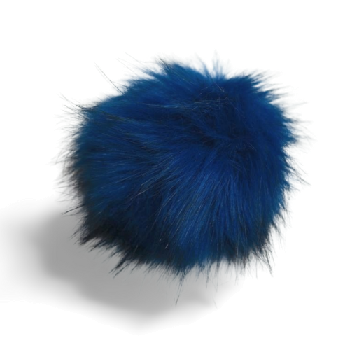 Evlis Bommel 100% Kunsthaar royalblau