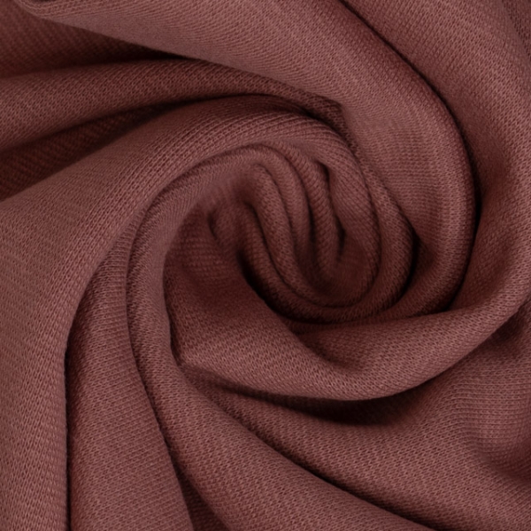 50cm Zuschnitt Feinstrick Bündchen altrosa dunkel