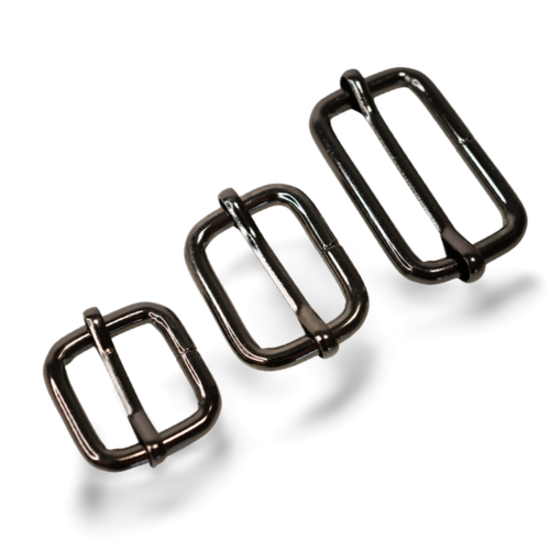 EvLis Metallschließe Massiv schwarz 20/25/40mm