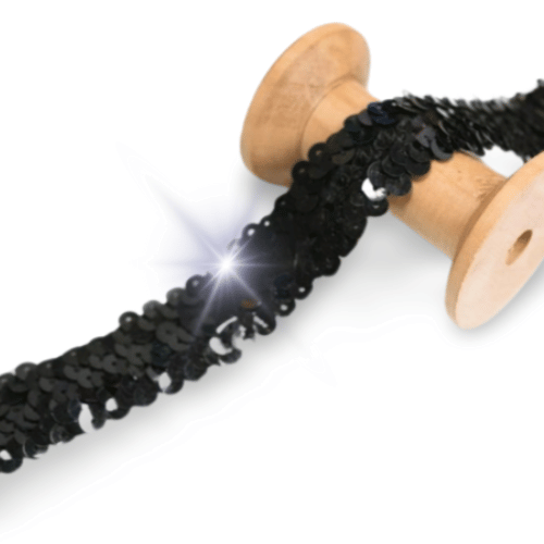 QUARKZMAN Paillettenband 11 Yards - Glitzerband Für Näharbeiten Und Basteln