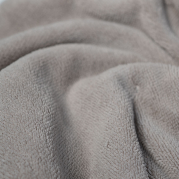 Bamboo Fleece Doubleface taupe hell