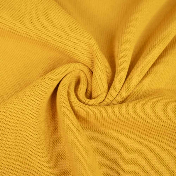 Baumwoll Feinstrick Premium senfgelb
