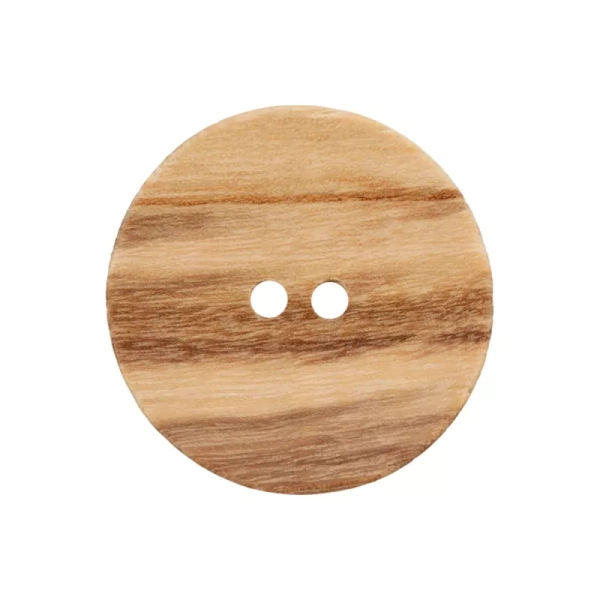 Holzknopf rund 28mm beige