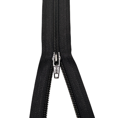 YKK teilbarer Reißverschluss Spirale schwarz 80cm