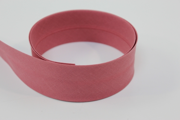 Schrägband 2cm oder 4cm breit vorgefalzt flamingo hell 40mm