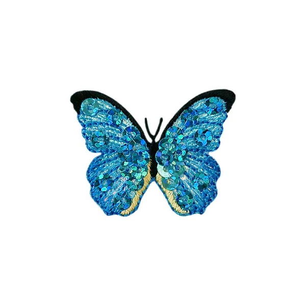 Applikation Schmetterling türkis