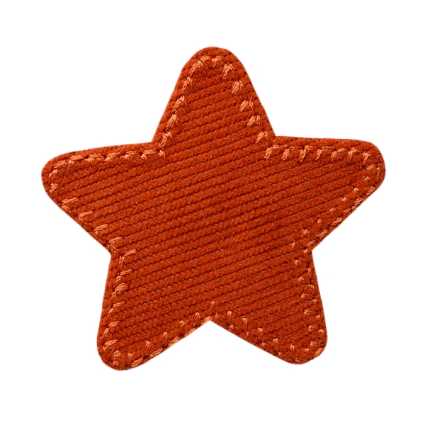 Applikation Stern Cord orange