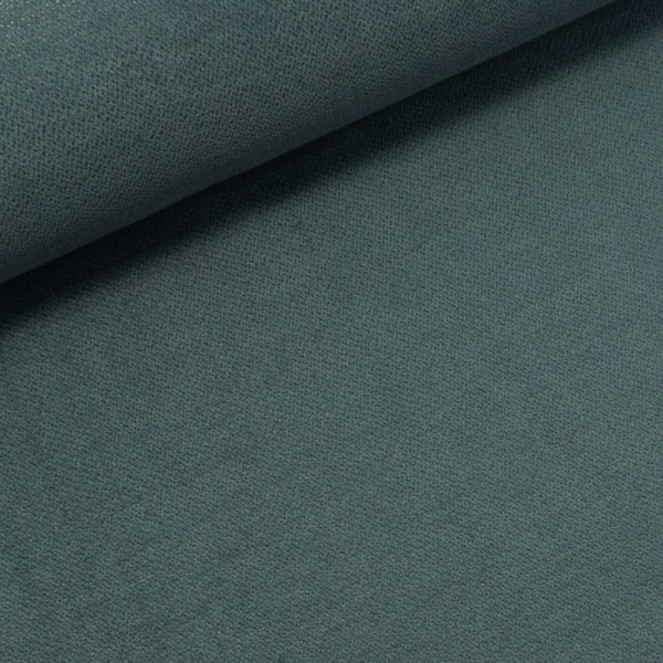 Jacquard Dekostoff Velour Samba stahlblau