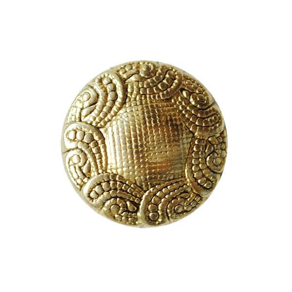 Trachtenknopf Blume 15mm altgold