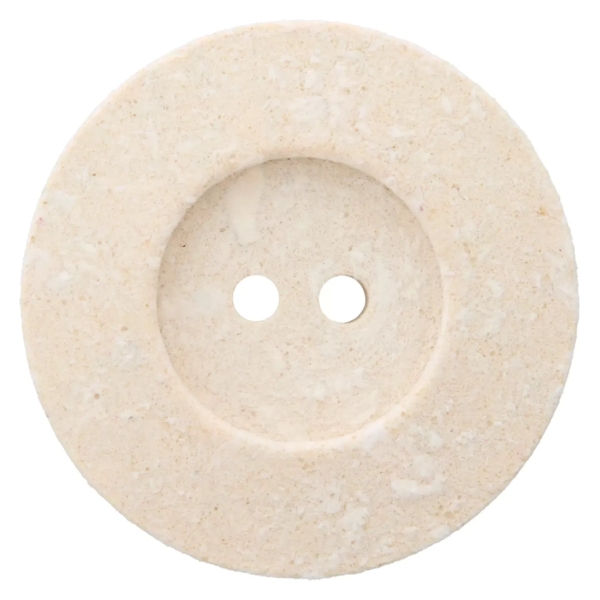 Knopf 2-Loch 30mm creme