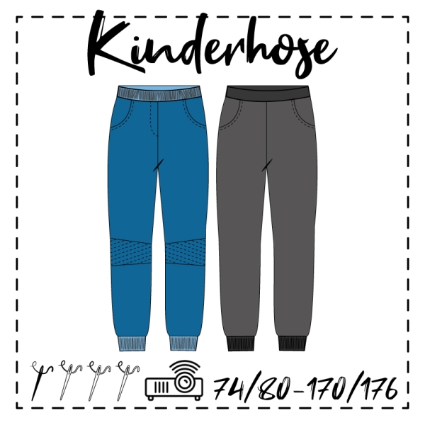 Schnittmuster KINDERHOSE Papierschnittmuster