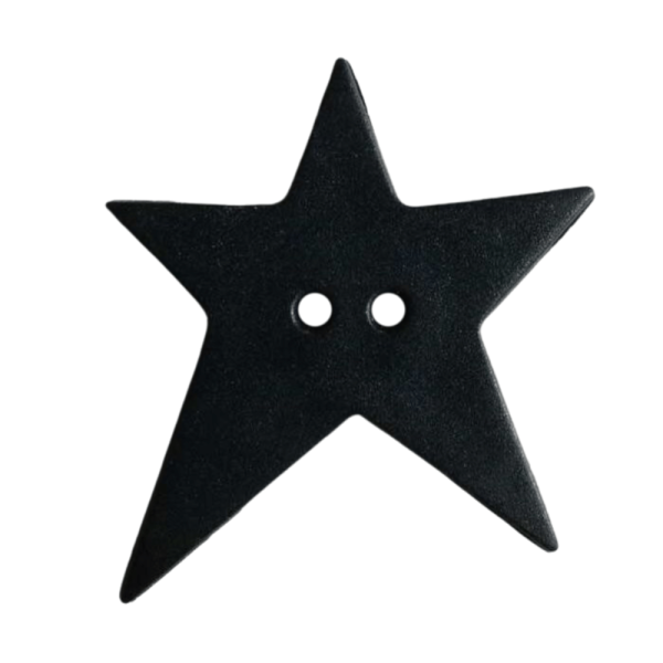 Stern-Knopf asymmetrisch 15mm dark navy