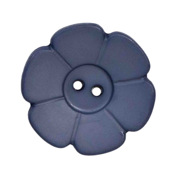 Kinderknopf Blume matt 28mm lila