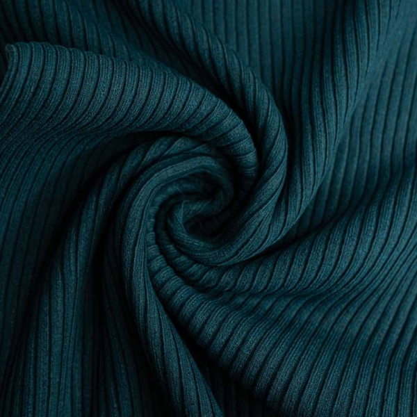 Grobstrick Bündchen meliert petrol