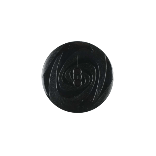 Modeknopf rund Swirl19mm schwarz
