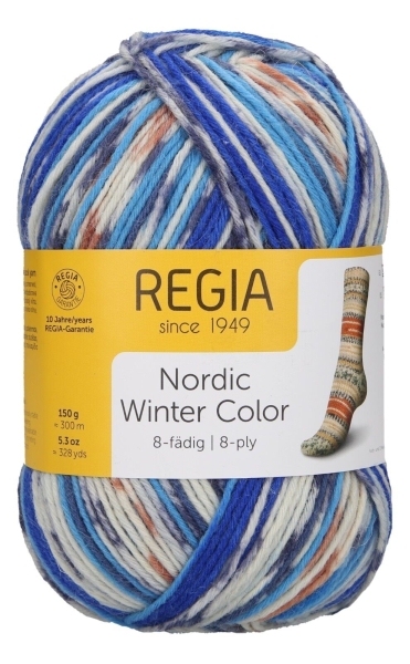 Regia 150gr 8-fädig Nordic Winter Color 3041