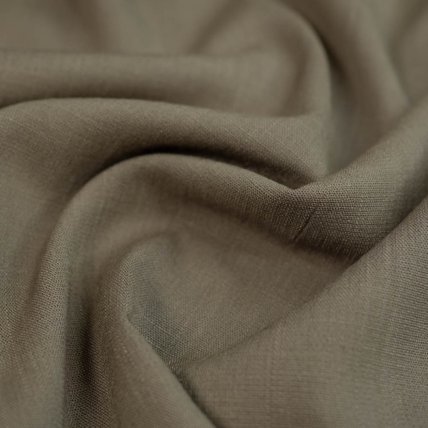 Viskose Leinen-Look Stretch taupe