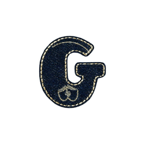 Applikation Jeans Buchstabe G