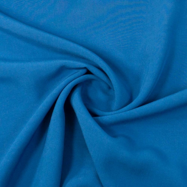 Viskosewebware Kunstseide Uni blau