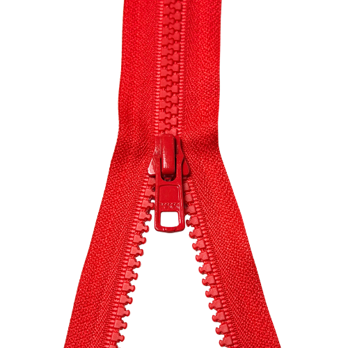 YKK nicht teilbarer Reißverschluss Krampe rot