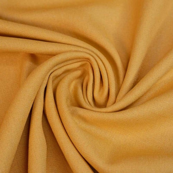 Viskose Leinen Stretch senfgelb