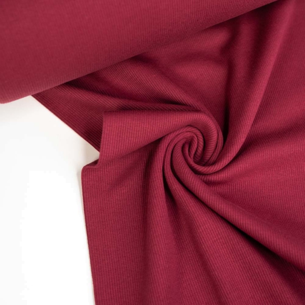 Bündchen Fein-Ripp Clara bordeaux