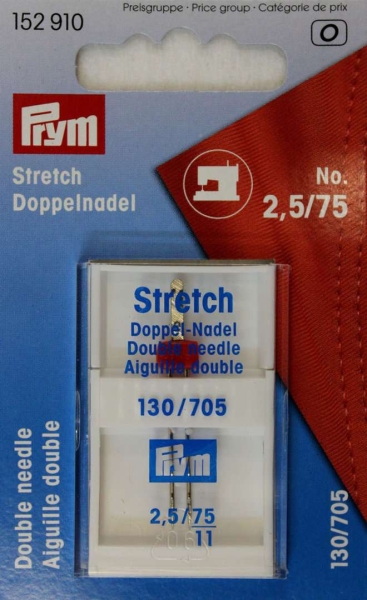 Prym Stretch Maschinen Doppelnadel 2,5/75