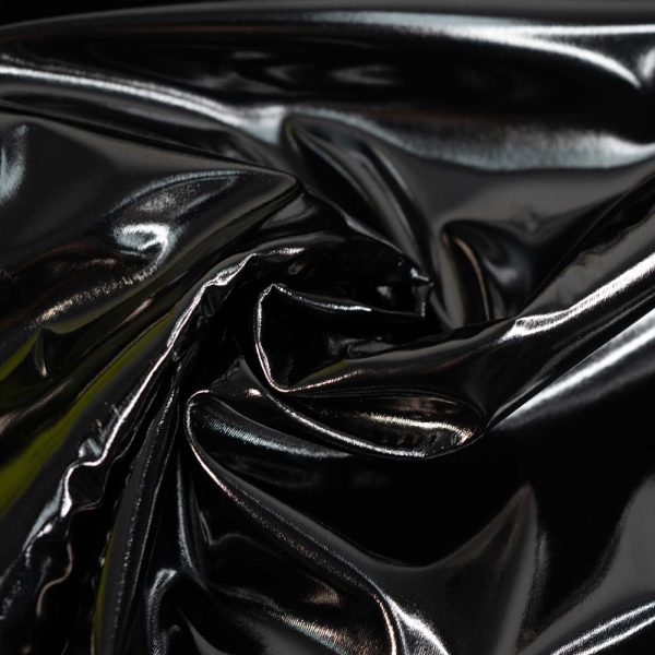 Lackleder Imitat schwarz