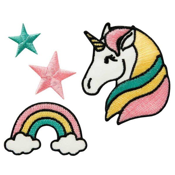 Applikation Einhorn Set
