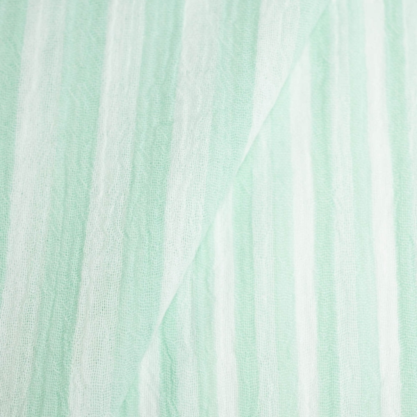 Musselin Doubleface Streifen mint