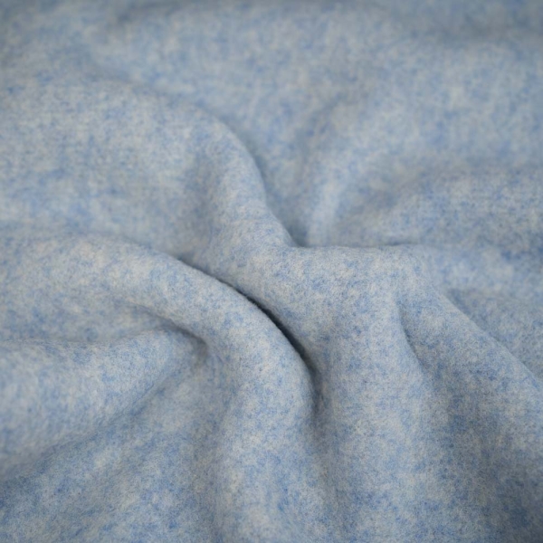 Merino Woll Fleece SUPERSOFT jeansblau melange