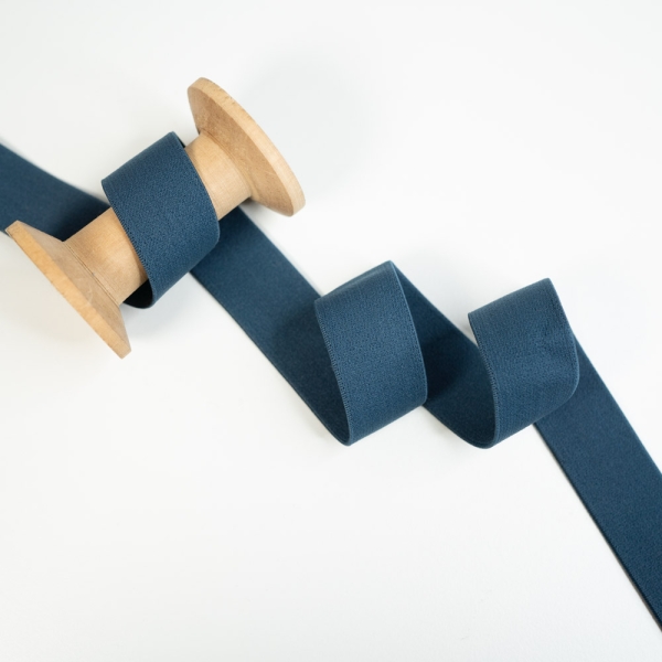 Gummiband 25mm SOFT jeansblau