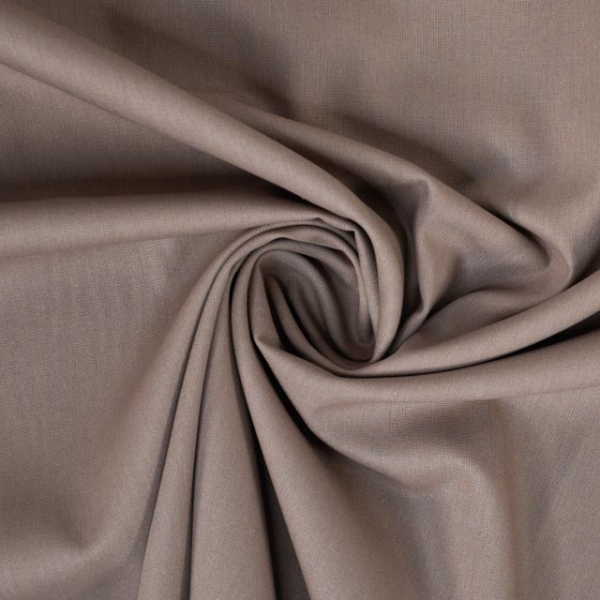 Edle Baumwollwebware taupe