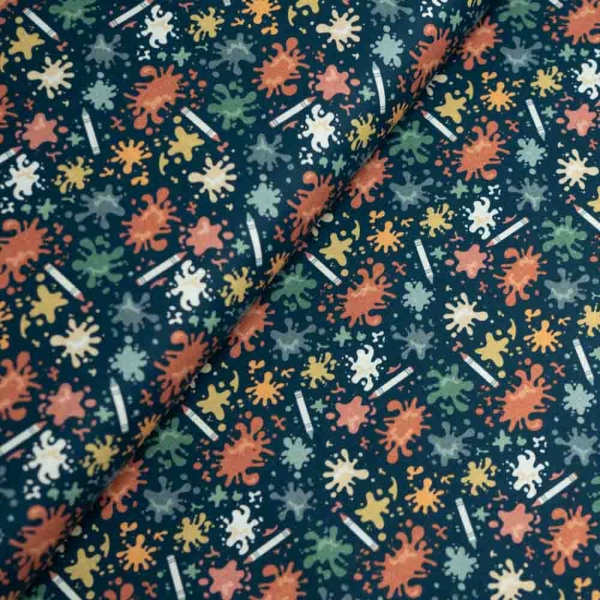 Bio Baumwollwebware Stifte denim