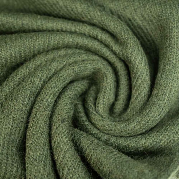 Strickstoff Oliv Melange